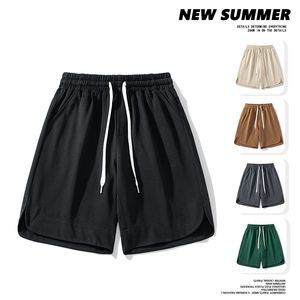 Pantalones cortos deportivos de baloncesto para hombre, de tela no tejida, transpirables, para calentamiento en el gimnasio, tallas grandes, con logotipo de equipo personalizado impreso, al por mayor, lisos, estilo cropped. - Product Image 2