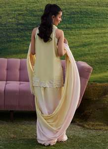 Blusas Étnicas de Seda Pakistaníes de Última Moda, Formales, para Fiesta, Largas hasta el Suelo, de Secado Rápido, Sin Arrugas, para Todas las Temporadas - Product Image 5