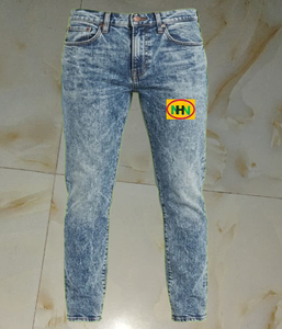 Pantalon Jogger Homme en Denim Pur Lavé Personnalisé Coupe Droite Rétro Formelle Été Automne Imperméable pour Fête - Product Image 5