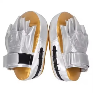 Custom Micro Boxing Focus Mitts Leather Curved Target Pads for Training & Sparring MMA Muay Thai kicboxing Focus Mitts - Product Image 5