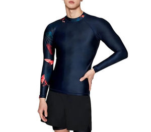Fitness Quick Dry Breathable Eco-Friendly Swim Wear <b>Black</b> Sublimated <b>Compression</b> Rash Guards 2026 Design Your Own Bulk Quantity - Product Image 4