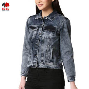 Veste en jean personnalisée Ryan Pro Gear pour femmes, tissu respirant et confortable avec logo personnalisé, coupe classique - Product Image 5