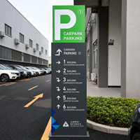 Pylône d'affichage LED commercial personnalisé, Panneau d'orientation extérieur, Panneau de signalisation directionnelle, Système de caisson lumineux publicitaire