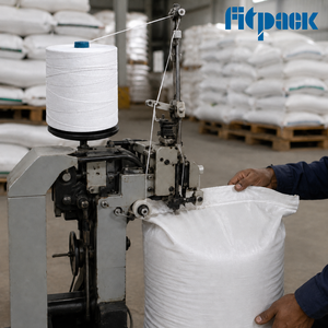 Fil à coudre premium Fitpack haute résistance 100% polyester 3 plis 3/10s, blanc - Product Image 5