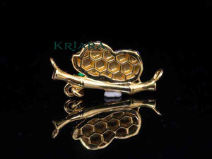 925 Silber Moissanit Tier-Anhänger Niedlicher Affen-Charm mit Grünem Edelstein Blätter-Motiv Anhänger Unisex Geschenk Schmuck - Product Image 6