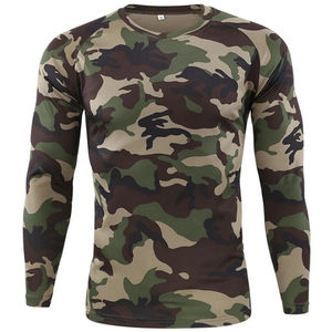 T-shirts de chasse à manches courtes pour hommes, en maille, imprimés numériquement, motif camouflage, personnalisables, pour activités de plein air, vente en gros - Product Image 3