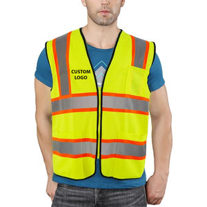 Chaleco de Seguridad Reflectante Transpirable de Alta Visibilidad con Logotipo Personalizado 2026, Ropa para la Industria de la Construcción para Hombre con Bolsillos - Product Image 6