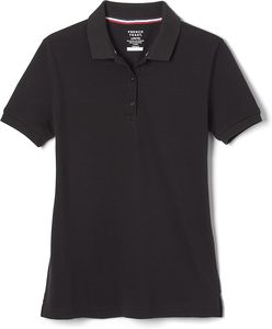 Chemise décontractée noire à manches courtes pour femme French Toast, en jersey tricoté en polyester, respirante, écologique, à séchage rapide et compressée - Product Image 4