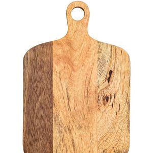 Tabla de Cortar de Madera Maciza Ecológica, Tabla de Cortar de Madera para Cocina, Forma Rectangular con Asa, Tabla de Cortar de Madera Natural - Product Image 1