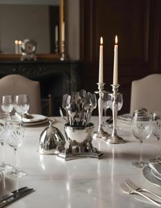 Porte-couverts de luxe finition argentée pour une décoration de cuisine somptueuse, organisateur de salle à manger familiale et idée de cadeau élégante - Product Image 5