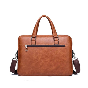 Sac pour ordinateur portable en cuir véritable marron pour hommes et femmes, moderne, durable, simple, de qualité supérieure, personnalisable, fait main, sac personnalisé - Product Image 2
