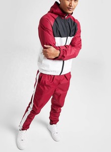 Custom Logo Winter Streetwear Hooded Printed Waterproof Lightweight Cotton Tracksuits <b>Wind</b> <b>Breaker</b> Men's Outdoor Sweat Suit Set - Product Image 1