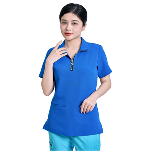 Meilleures ventes : ensemble uniforme médical de style nouveau pour infirmières, pantalon cargo et veste, fabricant FMF. - Product Image 4