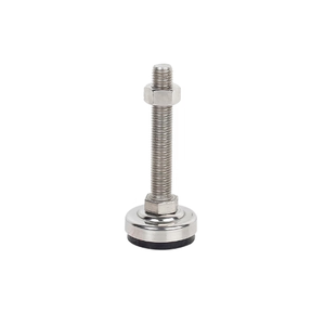 Adjustable <b>Industrial</b> Steel Threaded <b>Table</b> <b>Leg</b> with Rubber Insert Chrome Finish for Hospital Kitchen Cabinet Use - Product Image 6