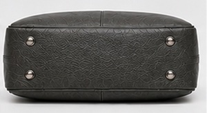 Gravs Sac messager classique en cuir véritable noir pour ordinateur portable de grande taille, souple, rétro, pour le bureau, le travail quotidien, imperméable - Product Image 2