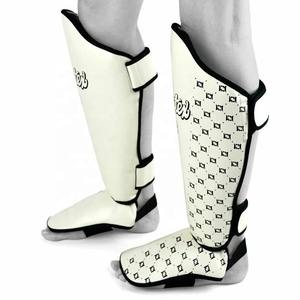 Último Modelo Fairtex, Protector de Tibia de Cuero Genuino Blanco para MMA, Equipo de Entrenamiento de Kickboxing, Muay Thai, Taekwondo - Product Image 2