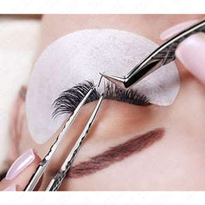 Ensemble de 5 pinces à épiler en acier inoxydable pour extensions de cils, marque privée, avec pointe en fibre de précision pour cils professionnels - Product Image 4