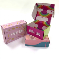 Boîtes cadeaux en carton ondulé recyclables pour l'emballage e-commerce, boîtes cadeaux pliables personnalisées imprimées, vente en gros