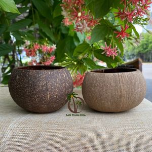 Waterproof <b>Coconut</b> Shell Candle Jar for Candle Making Wholesale High Quality Natural Home Decoration Christmas Candle in Vietnam - Product Image 3