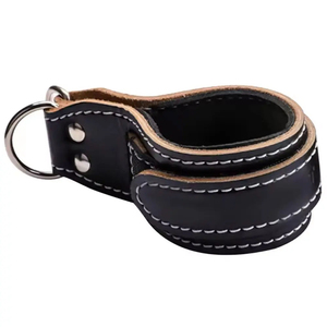 100% Original Leather Ankle Straps with <b>Foam</b> <b>Padding</b> Fitness Gym Workouts Support Leg & Ankle Cuffs Gluten Leather Ankle Strap - Product Image 3