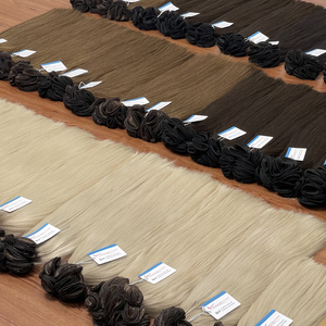 Vente en gros d'extensions de cheveux Remy lisses naturelles Thanh an trame nouée à la main cuticule alignée faisceaux de cheveux humains vietnamiens 100g - Product Image 5