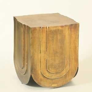 Worth Owning Midcentury Modern Brass <b>Console</b> <b>Table</b> Pedestal Base Handmade Antique Finish Living Room Furniture Hall Decor - Product Image 3