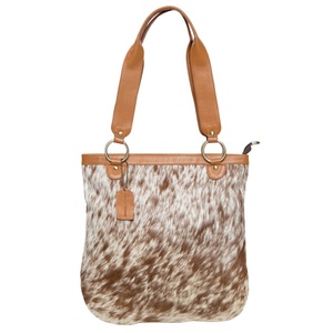 Bolso de mano de cuero de vaca natural bolso de hombro bohemio de alta calidad para mujer bolsos de transporte ocultos de cuero genuino - Product Image 1