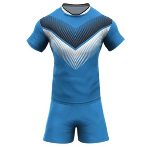 Uniforme de Rugby al por Mayor, Nuevo, Económico, Camiseta y Pantalones Cortos con Sublimación Completa, Uniforme Deportivo con Impresión por Sublimación - Product Image 3