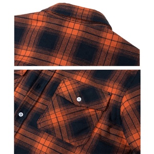 Veste unisexe en toile et polaire à carreaux, style chemise, avec fermeture éclair, col montant, décontractée, en coton épais et chaud, pour l'hiver, vêtement de travail, style Sherpa - Product Image 4