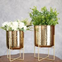 Jardinière en fer thermolaqué résistant à la rouille pour arbres et arbustes - Grand pot de fleurs en métal écologique pour aménagement paysager commercial