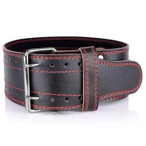 Professional Leather 13mm Thick Non-Slip Unisex Weightlifting <b>Belt</b> with Buckle for Sports Training - Product Image 5
