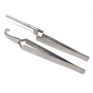 Pinzas de precisión de acero inoxidable de calidad premium, puntas duraderas, agarre cómodo, pinzas perfectas para uso dental - Product Image 4