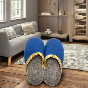 Unisex 100% New Zealand <b>Wool</b> Felt <b>Slipper</b> High Quality Cozy Comfortable Light Weight Anti-Slippery Breathable Disposable House - Product Image 5