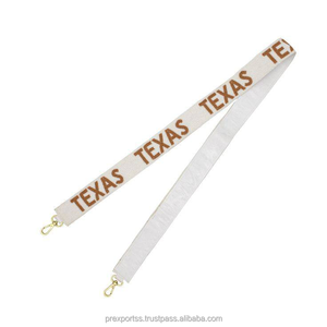 Hail State สายรัดลูกปัดกระเป๋ากีฬาสำหรับเล่นเกมทำมือปรับได้มีไม้แขวนกระเป๋าปักลายเข็มขัดสะพายไหล่จิตวิญญาณของวิทยาลัย - Product Image 3