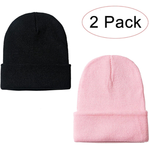 Wholesale Knit Beanie Hat Ribbed <b>Winter</b> <b>Cap</b> Unisex Soft Warm Stretch Plain Skull <b>Cap</b> Custom Logo Supplier - Product Image 4