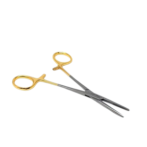 ชุดเครื่องมือหนีบหลอดเลือดแบบใช้มือ คุณภาพสูง ทำจากเหล็กกล้าไร้สนิม พร้อมที่หนีบแบบโค้ง/ตรง ยี่ห้อเคลลี่  พร้อมระบบล็อค - Product Image 1