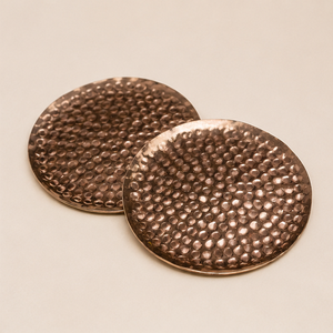 Wholesale Set Of 4 Hand-Hammered Pure Copper <b>Coasters</b> Artisan Crafted Metal Tabletop Protector <b>For</b> Moscow Mule Mugs Coffee Mats - Product Image 6