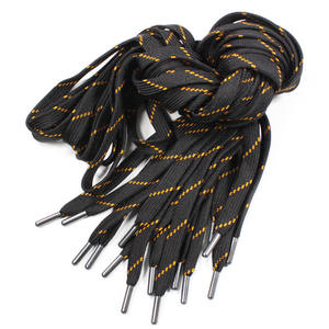 Cordón de algodón trenzado plano personalizado OEM 2026 con extremo metálico de poliéster para ropa, cordón para sudadera con punta de aleación - Product Image 6
