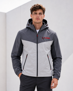 เสื้อแจ็คเก็ตกันลมสำหรับผู้ชาย FLY HUMBLE SPORTSWEAR รุ่นฤดูหนาว ผ้า softshell แบบกำหนดเองได้ ราคาประหยัด แฟชั่นลำลอง ระบายอากาศได้ดี มีฮู้ด ผ้าฟลีซ ไนลอน/คอตตอน - Product Image 5