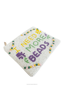 กระเป๋าคลัทช์ทรงกลม ประดับลูกปัดหลากสี ดีไซน์เก๋  กระเป๋าถือแบบพกพาสำหรับงานปาร์ตี้และงานกลางคืน แฟชั่นสำหรับผู้หญิง - Product Image 4