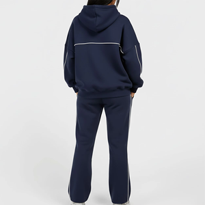 Conjunto Deportivo de 2 Piezas para Mujer, Invierno 2026, Sudadera con Capucha y Pantalones, Sudadera de Manga Larga, Informal y Cálida - Product Image 6