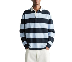 T-shirts de rugby personnalisés pour hommes, vente en gros, prix abordable, style décontracté, fabrication OEM - Product Image 1