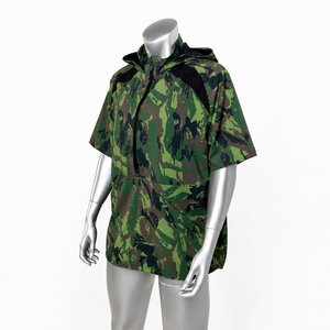 Women's Waterproof Spandex/Polyester Short Sleeve Print <b>Rain</b> <b>Poncho</b> with Drawstring Closure - Product Image 4