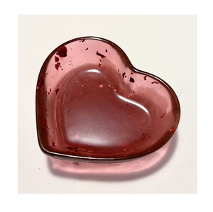 Elegant Brown Epoxy Resin Serving Bowl Customised Heart Shape Glitter Design Serving Bowl For home table Use - Product Image 4