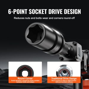 Set di 8 Chiavi a Bussola Profonde per Riparazione Auto, Facili da Leggere, Metriche, Attacco da 1 Pollice, 6 Punte, in Acciaio al Cromo Molybdeno, con Misure 27mm 41mm 22mm 18mm - Product Image 4
