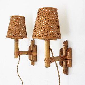 Modern style rattan wall lights <b>indoor</b> <b>lighting</b> essential for sale best price hand-crafted sconce - Product Image 6
