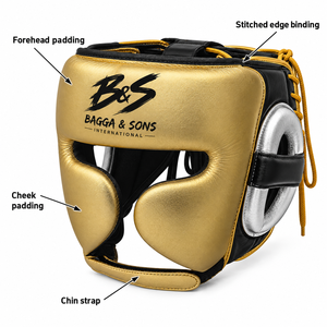 Protector de Cabeza de Boxeo de Cuero de Alta Calidad con Logotipo Personalizado, Protección para Orejas y Mejillas, para Sparring, MMA, Kickboxing - Product Image 3