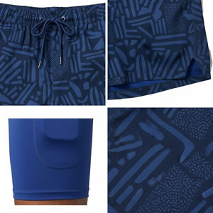 Men's 2 in 1 Shorts Double <b>Layer</b> Athletic Shorts 100% Polyester Mens Workout Gym&Sport Running Shorts Custom OEM Service - Product Image 3