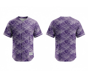 Uniforme de Béisbol Personalizado – Jersey Ligero y de Secado Rápido |   Uniforme de Béisbol para Equipo con Logotipo y Números Personalizados |   Poliéster Transpirable - Product Image 1
