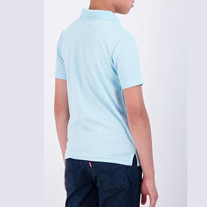 Camiseta Polo para Hombre OEM, Logotipo Personalizado, Diseño Sólido de Verano, 100% Algodón, Tejido de Punto Antiarrugas, MOQ Bajo, Manga Corta - Product Image 4